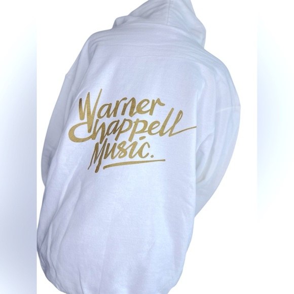 All White Limited Edition Official Warner Chappell Production Music Hoodie - Picture 2 of 2